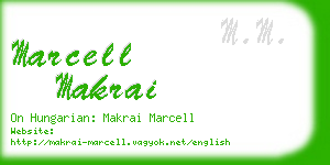 marcell makrai business card